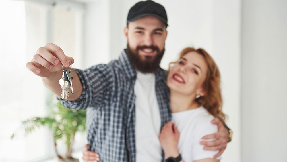 Previous renters who now are now happy new homeowners